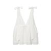 Atacado de Comércio Exterior do Aliexpress Novo Verão 2025 Moda Casual Feminina Conjunto de Top com Laço e Shorts de Alça