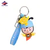 Long Zhiyu 13 Anos de Chaveiro Personalizado de Silicone Cartoon PVC Forma de Boneca Fornecedor Personalizado de Alta Qualidade