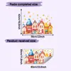 Casa Colorida Estrelas Ovos de Páscoa Janela de Vidro Quarto Sala de Estar Decoração de Casa Adesivos de Parede Autoadesivos Atacado