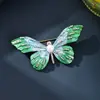 Broche de Mariposa con Degradado Ecológico Transfronterizo para Mujer, de Alta Gama, Exquisito y Elegante, Broche de Mariposa de Lujo, Accesorio de Ropa