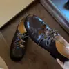 Novos Sapatos Femininos Macios de Couro com Cadarço, Vazados, Feitos à Mão, Estilo Britânico, Salto Baixo e Bico Redondo, Sapatos Rasos, Lançamento Primavera 2026