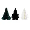 Suprimentos para Decoração de Natal Enfeites de Árvore 3D em Favo de Mel Decoração de Mesa para Festa em Casa Árvore de Natal em Favo de Mel Fixação Magnética