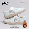 Zapatos de Entrenamiento de Peluche HuiLi Estilo Alemán para Mujer con Cordones Cálidos de Invierno Suela Fina Zapatos de Algodón Viaje Diario Estilo Coreano Alta Apariencia Zapatos Casuales