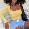 Diyun Transfronterizo Estilo Y2K Europeo y Americano Chica Caliente Camiseta sin Mangas de Manga Larga Ajustada Ropa para Mujer Otoño e Invierno 2025 Sitio Independiente de Amazon