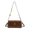 Bolso cruzado de moda transfronterizo mate retro para mujer, nuevo modelo 2026, bolso de hombro cruzado de color sólido con cadena de bloqueo para el trabajo