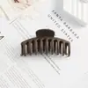 Pinza grande de garra mate estilo coreano para mujer, adecuada para recogidos en la parte posterior de la cabeza, color liso simple, sensación de alta gama, pinza para el pelo disponible para venta directa y al por mayor