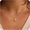 Wanxing Europeu e Americano Anel Romano Pingente de Cintura Pequena Colar Design Clássico Simples Transfronteiriço Colar de Corrente para Clavícula Atacado
