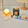 Procesamiento Personalizado Creativo Pintado a Mano Lámpara de Luna Luz Nocturna Led Lámpara de Noche para Dormitorio Popular Lámpara de Planeta Graffiti Adornos