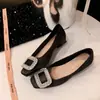 Zapatos Planos Bajos Franceses con Pedrería de Nuevo Estilo 2026 para Mujer, Elegantes y de Estilo Hada, Suaves de Cuero, Slip-On, Zapatos para el Trabajo
