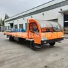 Carretillas Planas para Sitios Mineros y de Construcción, Carretillas Planas de Cuatro Ruedas en Varios Tamaños y Colores, Carretillas Planas para Una y Dos Personas