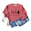 Suéter holgado de cuello redondo casual para mujer Merry Bright con estampado divertido de estación independiente europea y americana de ebay transfronteriza