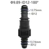 Conector Rápido para Línea de Combustible de Coche de 9.89mm Id12 Adecuado para Citroen y Peugeot Combinación Macho y Hembra