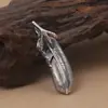 Joyería de plata de ley S925 al por mayor moda japonesa y coreana hombres y mujeres garra de águila retro simple colgante de plata tailandesa
