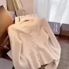 Nueva ropa de punto de estilo francés, elegante cárdigan coreano de otoño e invierno, abrigo elegante, suéter de cola de pez, top de moda para mujer