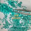 Fabricante de Wuzhou Cristal Sintético Paraíba Pedra Preciosa Lapidada Fundo Pontiagudo Redondo Pedra Solta Azul-Esverdeada Pode Ser Encapsulada