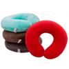 Almohada en forma de U al por mayor con logo impreso almohada de viaje para avión siesta protección cervical almohada cómoda para el cuello almohada de viaje de comercio exterior