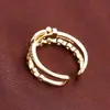 Anillo con Hebilla de Cinturón Creativa, a la Moda y Tendencia, Estilo Minimalista para Uso Diario, Marca de Nicho Exclusivamente para Ventas Transfronterizas