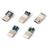 Enchufe USB de doble cara A macho A tarjeta trasera semicerrada Pegamento blanco sin conexión a tierra Apple 2.0 carcasa de hierro serie de zócalos de enchufe ciego positivo y negativo