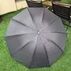 Sombrilla de 10 varillas, sombrilla extra grande de plegado inverso, manual, engrosada y reforzada, adecuada tanto para días soleados como lluviosos, para dos personas, se puede imprimir con logo