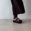 Versión de Piel Suave~Nuevos Zapatos Cálidos de Piel Suave Estilo Retro con Punta Redonda y Forro de Felpa para Otoño e Invierno, con Suelas Gruesas y Aumento de Altura Oculto para Mujer