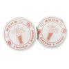 Fabricante Personalizado Portavasos de Papel Absorbente Desechable Almohadilla Aislante Portavasos Redondo para Cerveza Logo en Relieve Personalización de Impresión