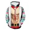 Moletom com capuz feminino transfronteiriço com estampa temática de Natal, novo moletom com capuz de camada única para mulheres, estampa de capuz masculino