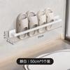 Estante para Pantuflas de Baño Baño Montado en la Pared Sin Perforaciones Drenaje Almacenamiento Colgador Artefacto para Almacenamiento de Zapatos