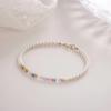 Pulseira Fina de Turmalina Natural Feminina Pérola Shijia Design de Verão Pulseira de Nicho Presente para Namorada Atacado