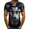 Nuevo Top de Manga Corta con Estampado Digital para Hombre Verano 2023 Pulóver Cuello Redondo Holgado Deportivo Camiseta 3D