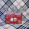Conjunto Transparente de Vidro Chuang com Duas Peças e Conjunto de Copos com Diamante Presente Copo para Bebida Fria Atacado Seguro de Longevidade