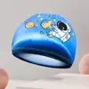 Gorro de natación infantil de tela con dibujos animados, gorro de tela universal para niños y niñas, cómodo, no le, gorro de natación de tela para niños, venta al por mayor