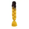 Trenzas Grandes de Fibra Sintética de Comercio Exterior, Trenzas de Colores, Peluca, Cabello para Trenzas Jumbo, Rastas Africanas, Cabello para Crochet