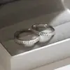 Anillos de Pareja Revive Deadwood 2026 Nuevo Estilo Coreano Moda Tendencia Nicho Diseño Simple Patrón de Árbol Texturizado Anillos de Pareja