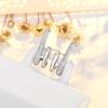 Pendientes de aguja de oro y plata esterlina S925 de alta calidad, elegantes pendientes de alta gama de Corea del Sur, pendientes de estilo retro de estilo nicho para mujer.