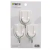 Gancho Sin Clavos Plástico Blanco Pared Puerta Detrás Gancho Adhesivo de Alta Carga Cocina Dormitorio Gancho Adhesivo Forma de Herradura