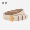 Cinturón de Piel Genuina de Vaca Transfronterizo para Mujer, Estilo Retro Clásico Versátil de Gama Alta, Adecuado para Pantalones Casuales y Jeans, Cinturón para Mujer