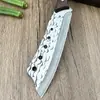 Cuchillo de carnicero forjado a mano para uso doméstico, hacha para cortar árboles, cuchillo de carnicero para cortar huesos, cuchillo para cortar senderos al aire libre, en stock