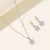 2022 novos brincos de flores de zircão europeu e americano micro-incrustado brincos femininos elegantes simples gota diamante flor em forma de brincos pendentes