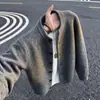 Suéter Cardigan Masculino Khaki Cleanfit com Botões Outono Malha Preguiçosa de Alta Qualidade Peça Externa Solta para Casal