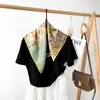 53 Lenços de Seda com Sensação de Luxo Leve e de Alta Qualidade, Lenço de Seda 100% Amora, Lenço Quadrado Elegante, Presente de Dia das Mães