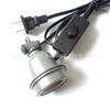 1.8 metros cable con interruptor 303 casquillo pequeño de tres vías casquillo cerámico E27 con cable casquillo cerámico E27 resistente a altas temperaturas