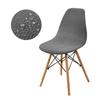 Novo Tricô Sarja Capa para Cadeira Eames Shell em T Impermeável Elástica Antiderrapante Cor Sólida Capa para Cadeira em Forma de Casa