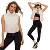 Chaleco Corto de Algodón con Relleno Cálido y Cuello Alto a la Moda para Mujer Otoño Invierno Nuevo Holgado Pequeño Chaleco de Algodón Ropa de Abrigo