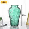 Jarrón de cristal en forma de cono, estilo ins nórdico, jarrón transparente grande y simple para bambú hidropónico, decoración de arreglo floral de escritorio y sala de estar