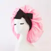 Gorro de Satén Imitación Seda con Correa Suave Ajustable, Gorro de Noche, Adecuado para Dormir, Gorro con Correa para Cabello Rizado