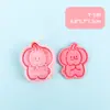 Molde para Galletas de Cachorro con Dibujo de Línea y Patrón de Dibujos Animados 3D para Mantequilla DIY Herramienta Realista para Galletas