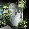 2026 Nueva Serie Blanca Accesorios de Flores para Bodas Juego de Decoración de Boda Materiales de Flores Color Claro Blanco Roto Arreglo Floral Artificial para Bodas