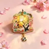 Série Original de Lanternas Luminosas do Panda de Chengdu Ímãs de Geladeira de Metal com Padrão de Panda Estilo Chinês Presente Cultural e Criativo Adesivos Magnéticos
