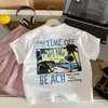 Camiseta de Verano de Manga Corta para Niños Muye, Ropa Infantil Huzhou Zhili, Top Elegante y Versátil para Bebés, Ropa de Moda para Niños y Niñas