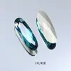 Strass Baguete com Base Prateada 7*21mm, Acessório Decorativo de Strass de Vidro K9 de Alta Qualidade, Cristal Dongzhou, Formato Oval Longo